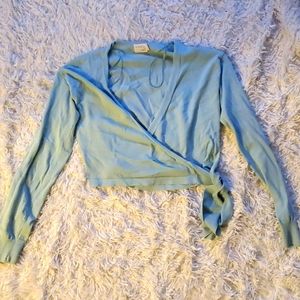 WILL DONATE FREE W/ ANY PURCHASE  Dreamers by debut size S/M blue crop sweater